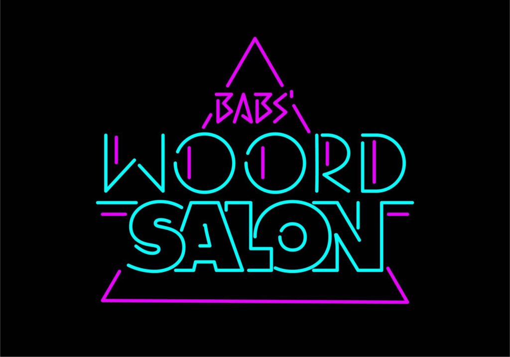 Babs Woord Salon neon