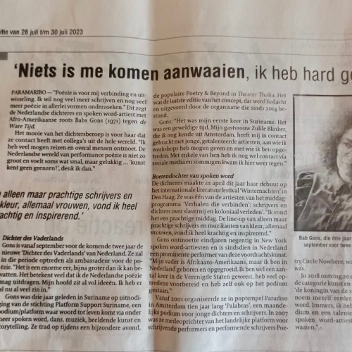 Babs Gons Suriname De Ware Tijd