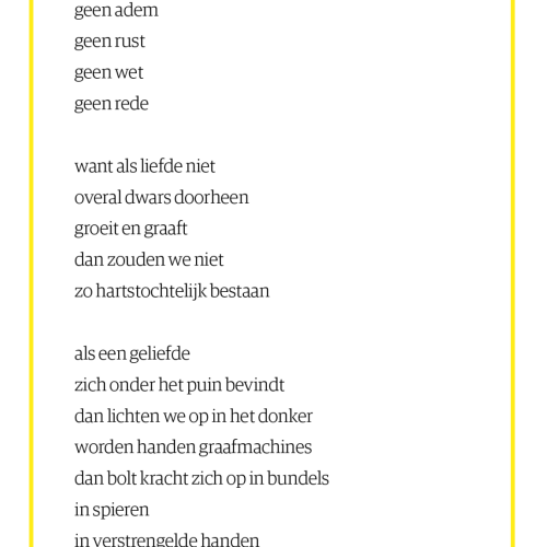 Babs Gons gedicht tot de aarde laat zien